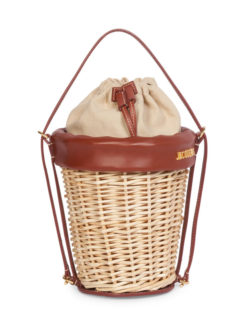 

Соломенная сумка-ведро Le Panier Seau Jacquemus, коричневый