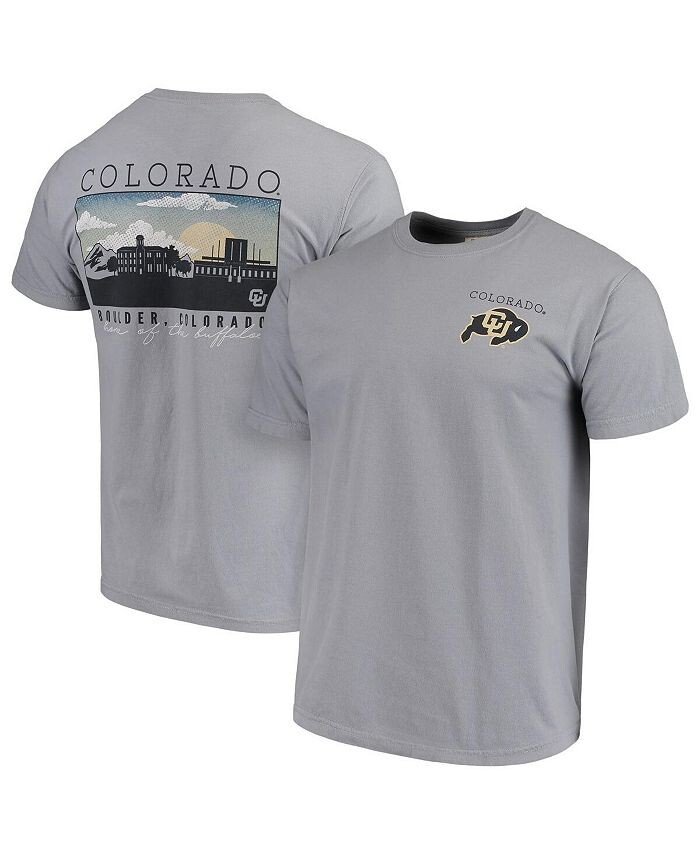 

Мужская серая футболка Colorado Buffaloes Comfort Colors Campus Scenery Image One, серый