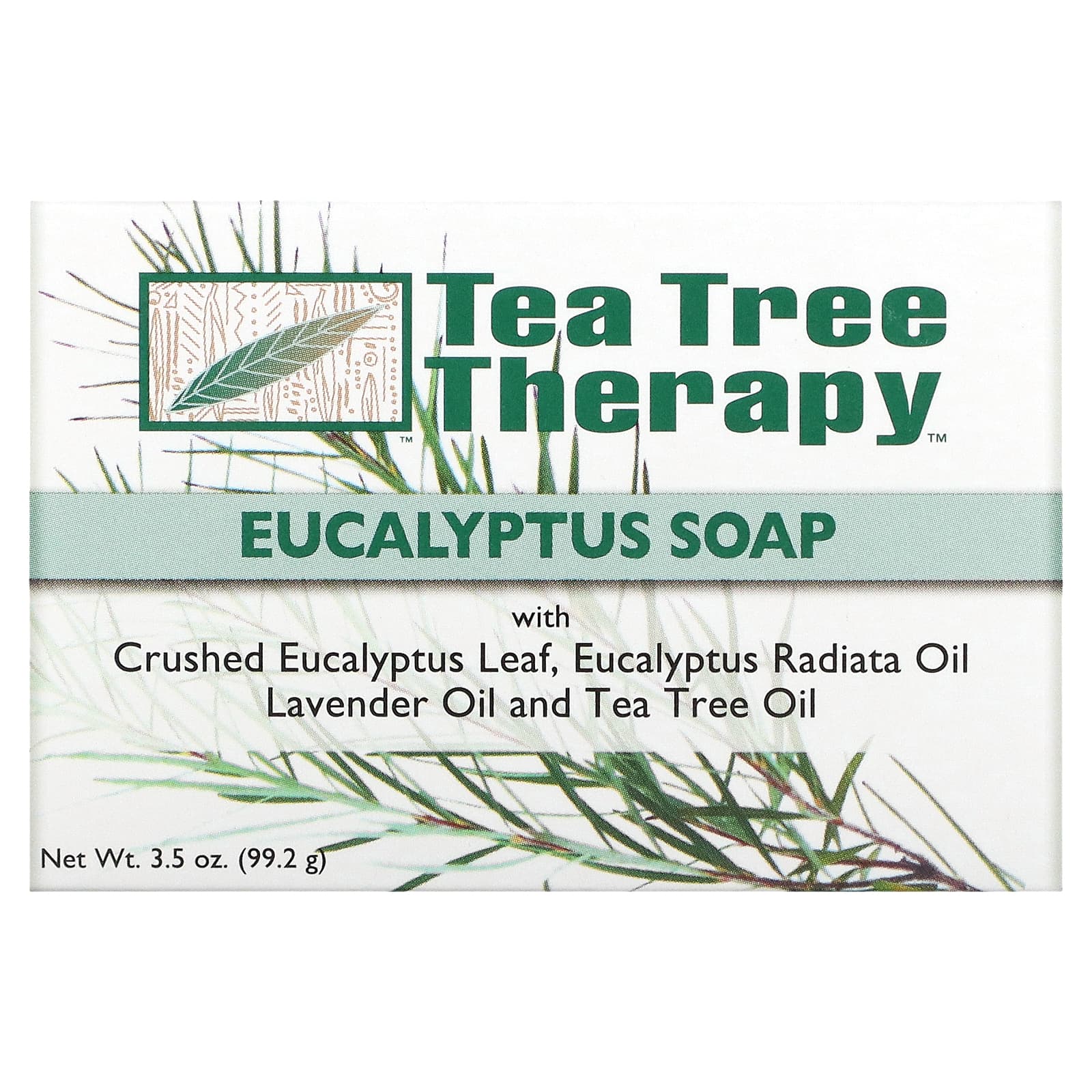 цена Tea Tree Therapy Эвкалиптовое мыло брусок 3,5 унции (99,2 г)