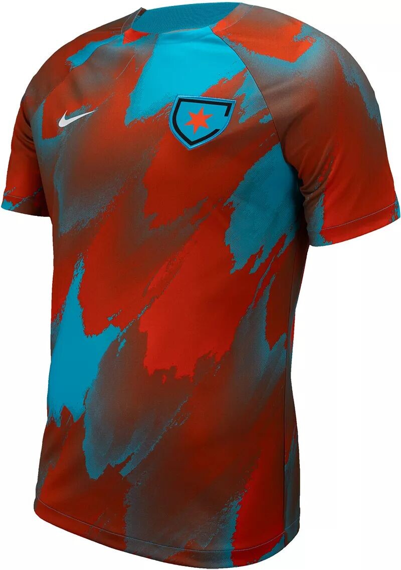 

Синяя предматчевая майка Nike Adult Chicago Red Stars 2024