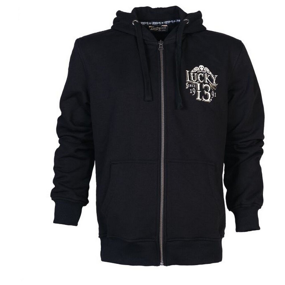 

Толстовка Lucky 13 Dead Skull Full Zip, черный