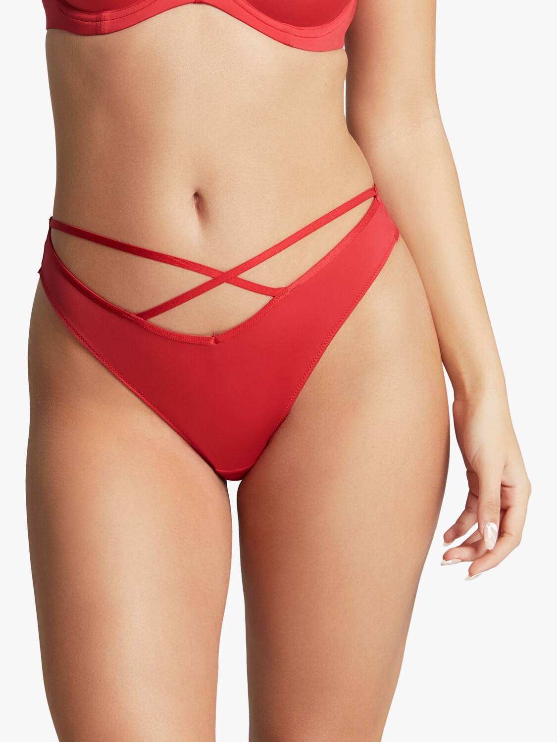 

Бразильские трусы Panache Faith Amour, алые