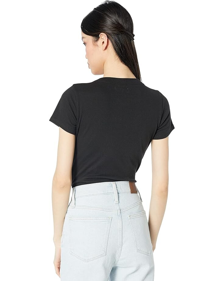 

Боди Madewell Willow Bodysuit, реальный черный