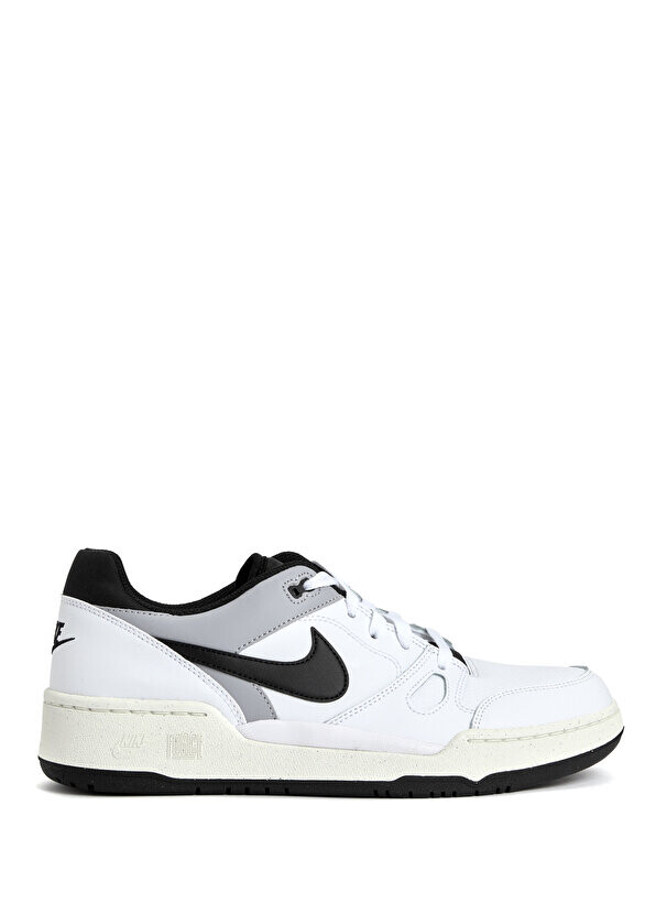 

Белые мужские кожаные кроссовки full force Nike, Белый;серый