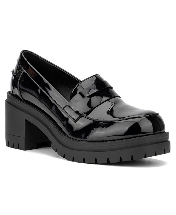 

Женские лоферы Penni Lug Sole New York & Company, цвет Black patent