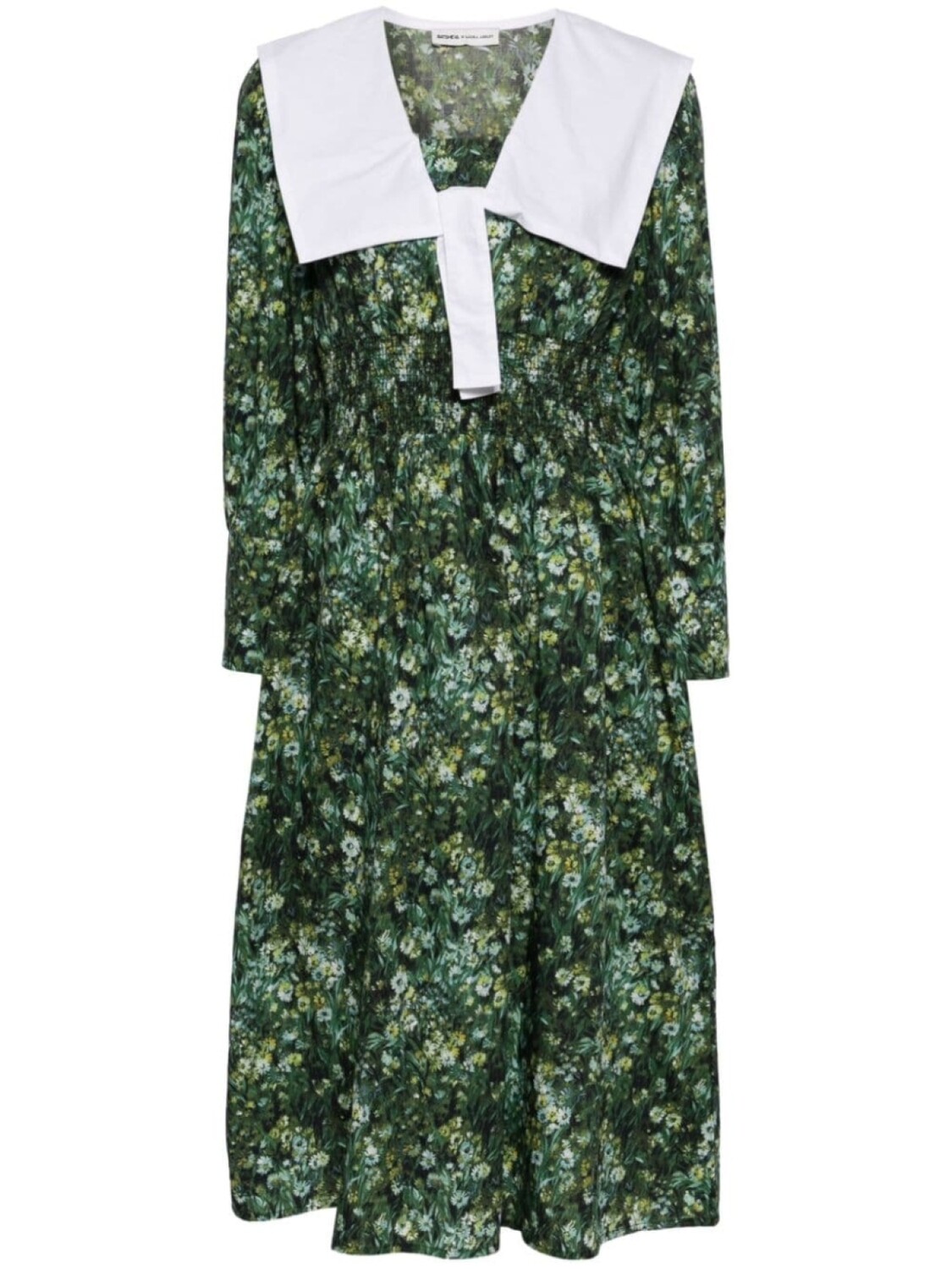 

Batsheva платье миди x Laura Ashley Osian, зеленый