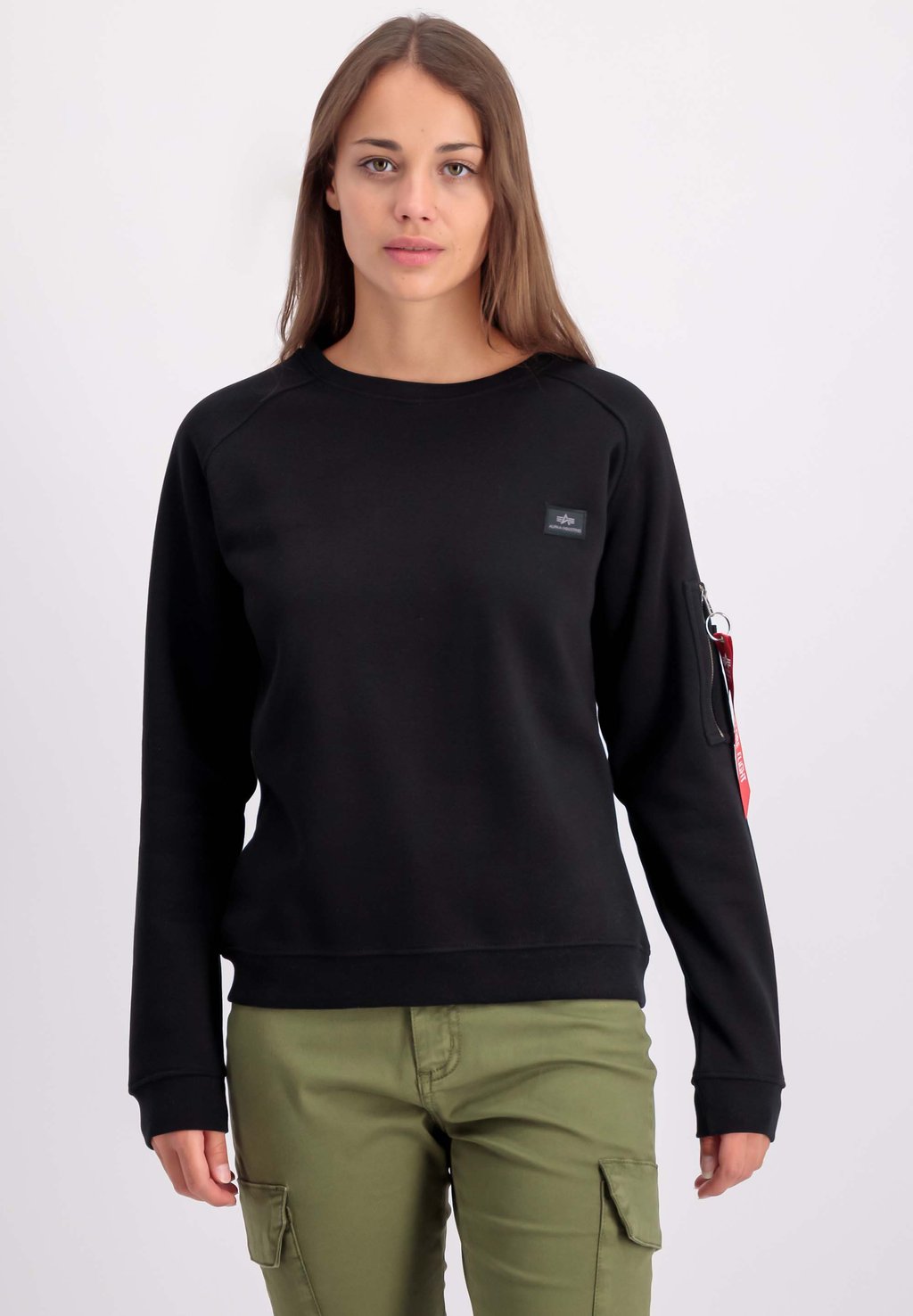 

Толстовка с капюшоном Alpha Industries, черный