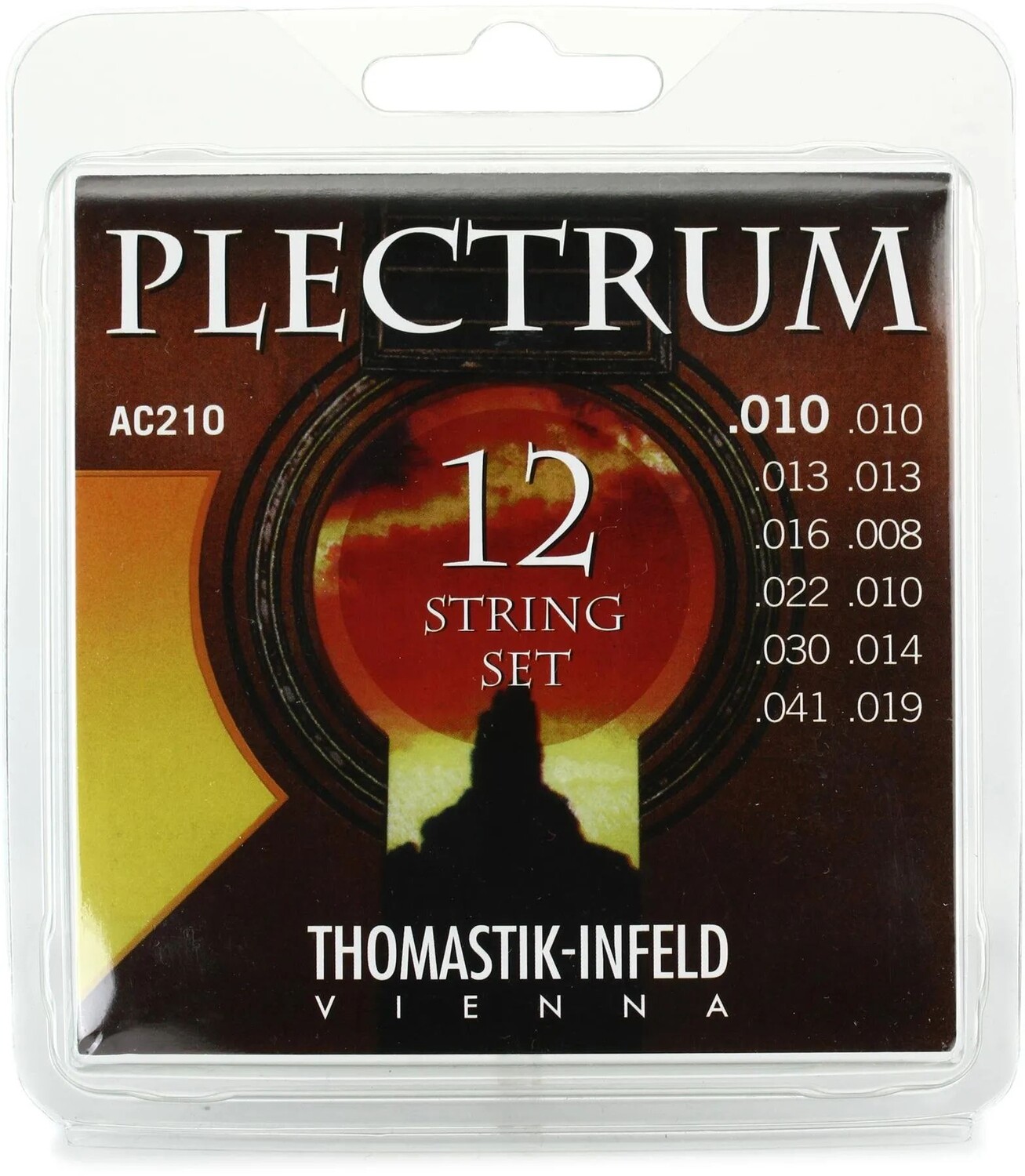 

Струны для акустической гитары Thomastik-Infeld AC210 Plectrum — .010-.041 Extra Light, 12-струнная