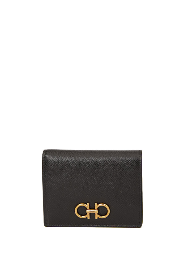 цена Женский кожаный кошелек с черным логотипом Ferragamo