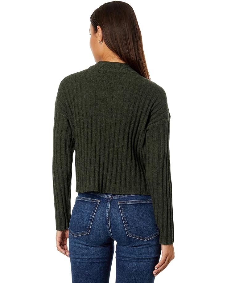 Свитер Madewell Mockneck Crop Sweater, цвет Heather Dark Forest