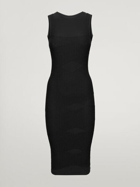 

Формирование плиссированного платья Wolford, черный