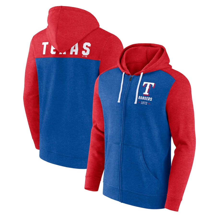 

Толстовка на молнии Fanatics Branded Texas Rangers, красный