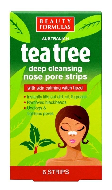 

Beauty Formulas Tea Tree повязки на носу, 6 шт.