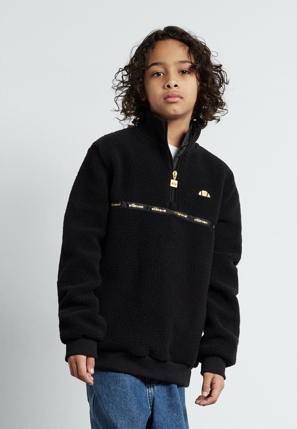 

Флисовая толстовка Azzano 1/2 Zip Track Unisex Ellesse, черный