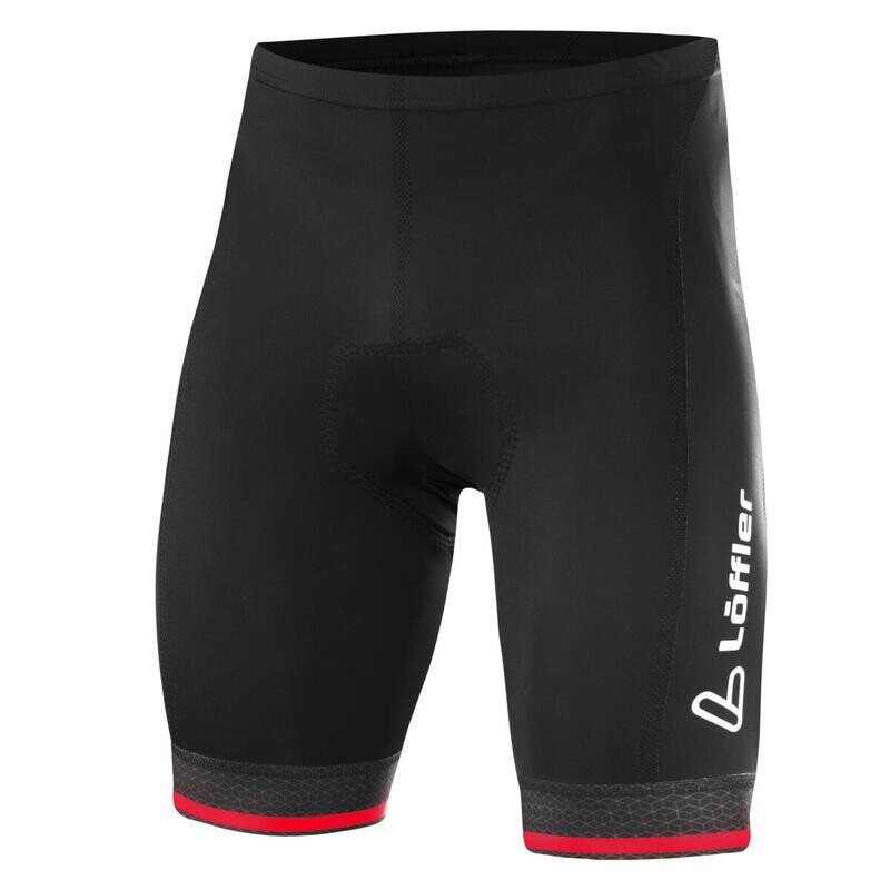 

Велосипедные шорты короткие M Bike Tights Hotbond 2022 мужские - черно-красные LOEFFLER, цвет schwarz
