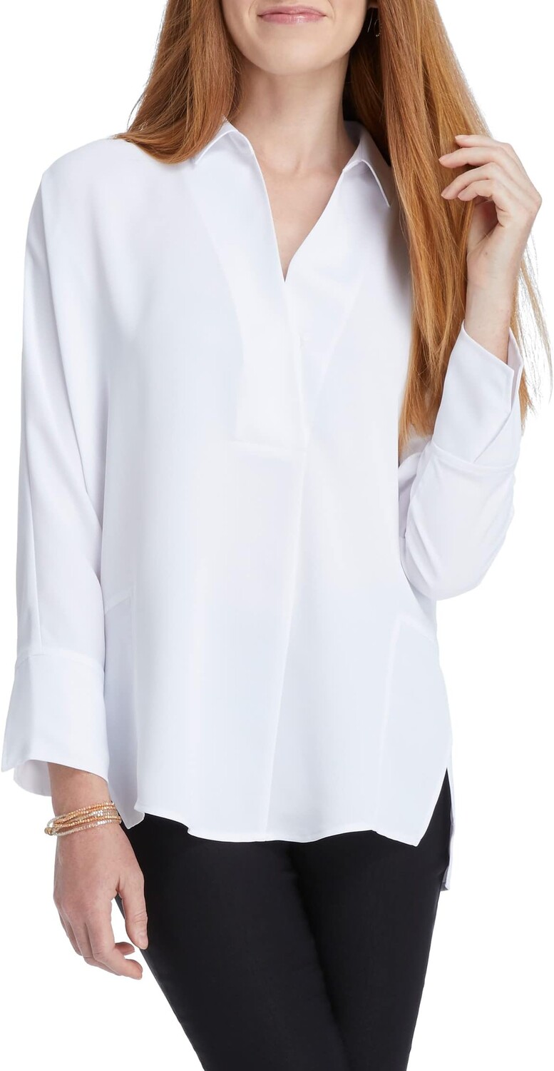 

Струящийся топ Petite Ease NIC+ZOE, цвет Paper White