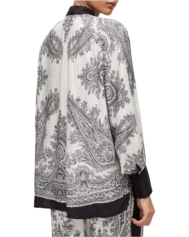 

Рубашка AllSaints Oana Rafaela Shirt, цвет Off-White/Black