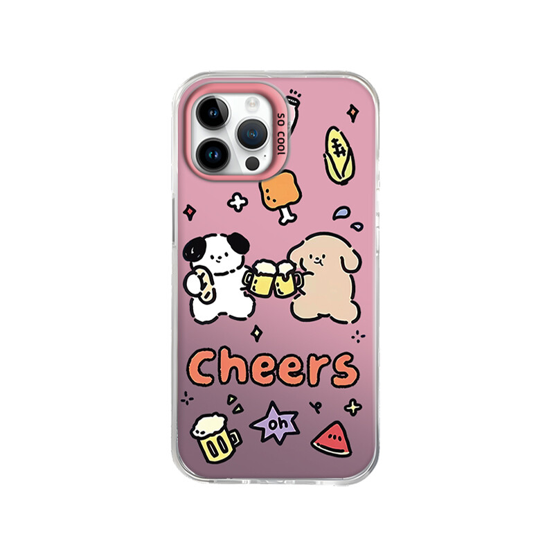 

Чехол для телефона Taowantong Tao Wantong, Colored silver laser - green - Cheers dog