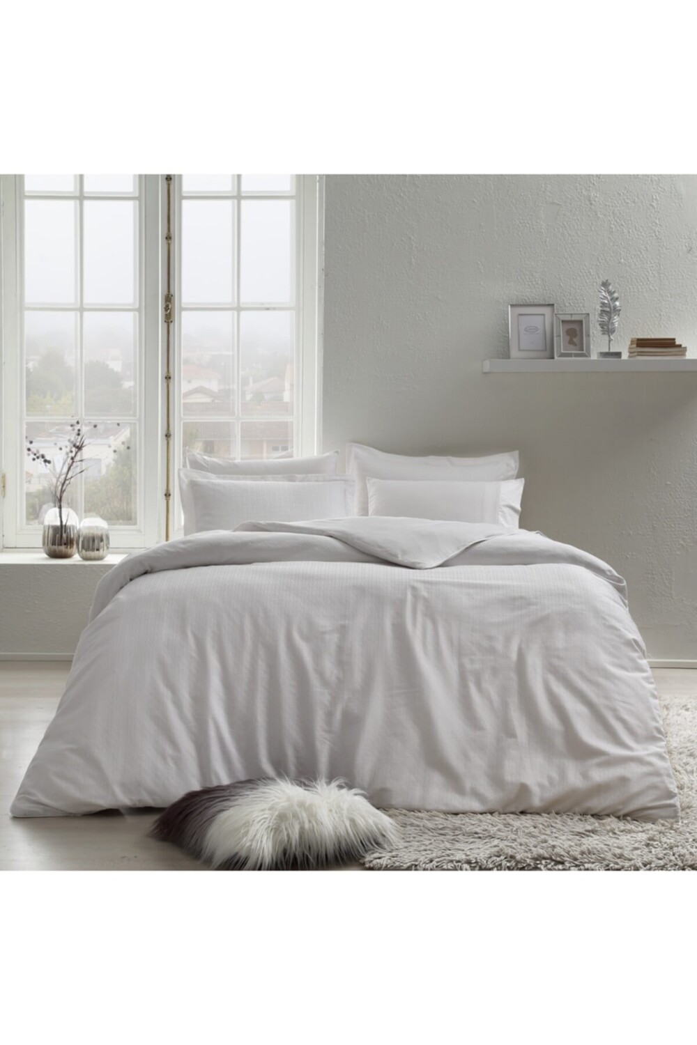 

Пододеяльник двойной Linens White Collection с логотипом
