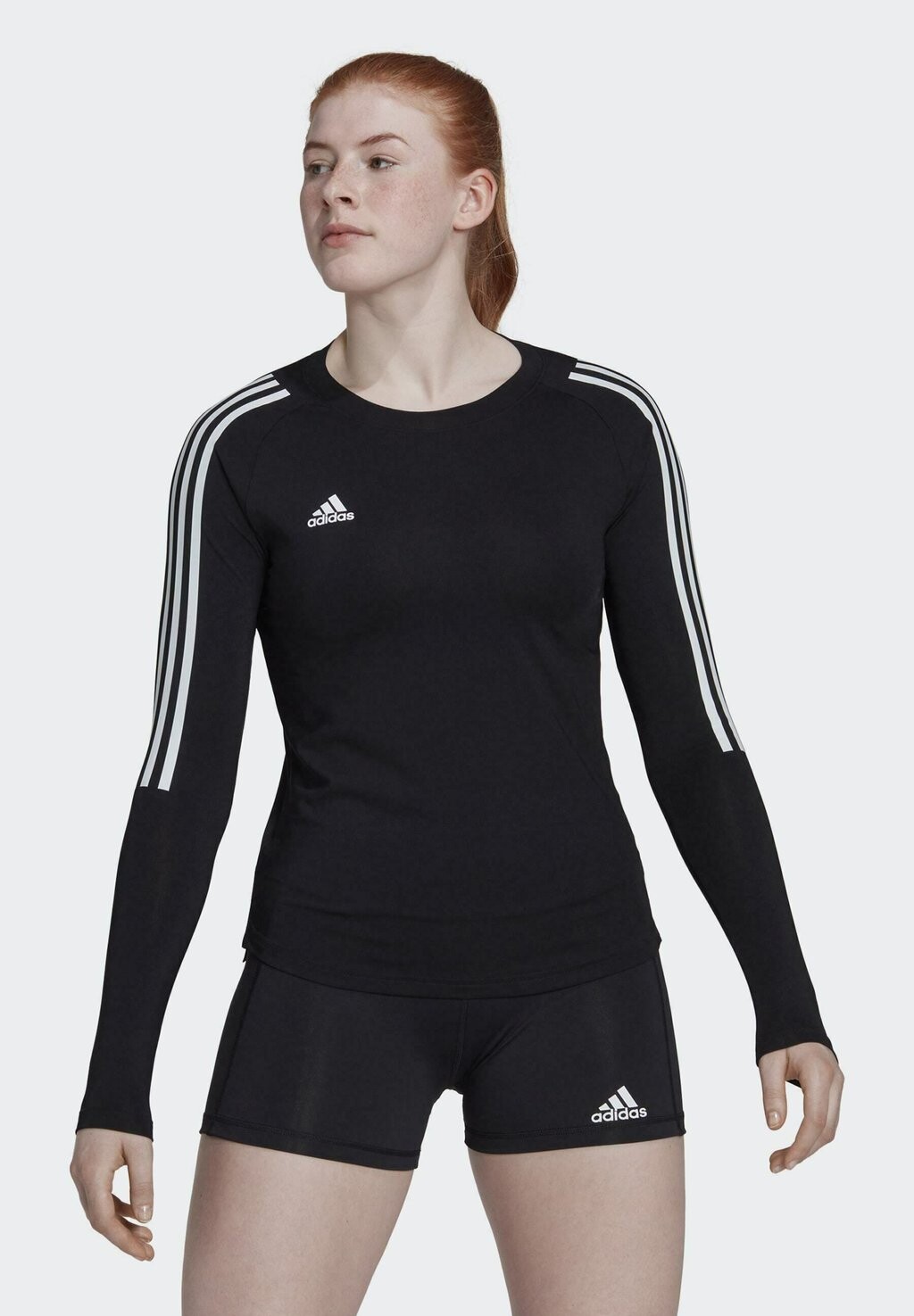 

Рубашка с длинным рукавом Adidas, черно-белый
