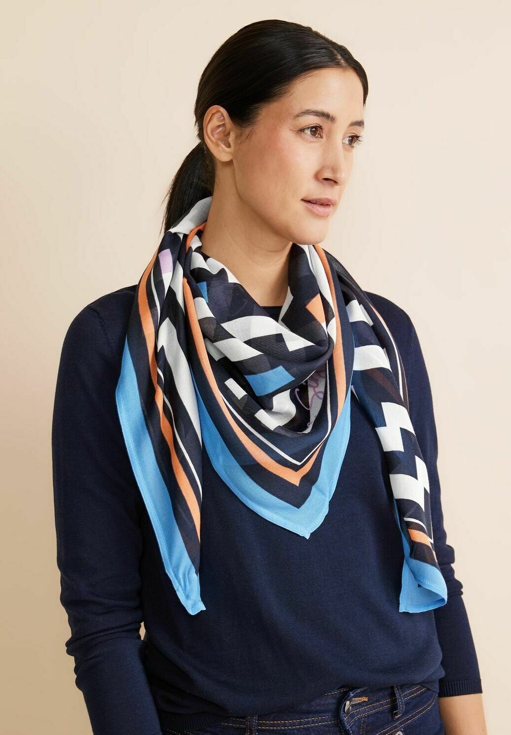 

Платок PRINT TUCH Street One, цвет blau