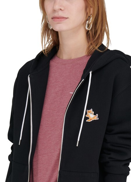 

Толстовка Chillax Fox на молнии с нашивкой Maison Kitsune, черный