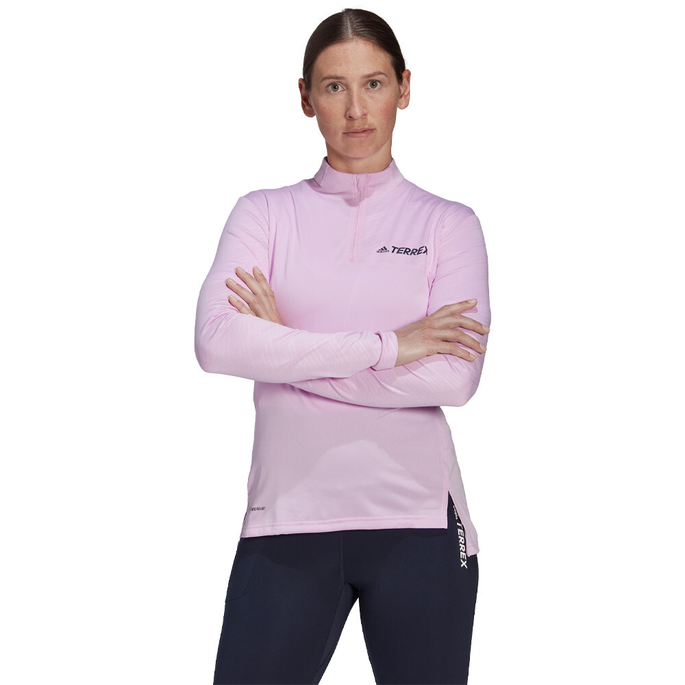 

Спортивный топ adidas Terrex Multi Half Zip, фиолетовый