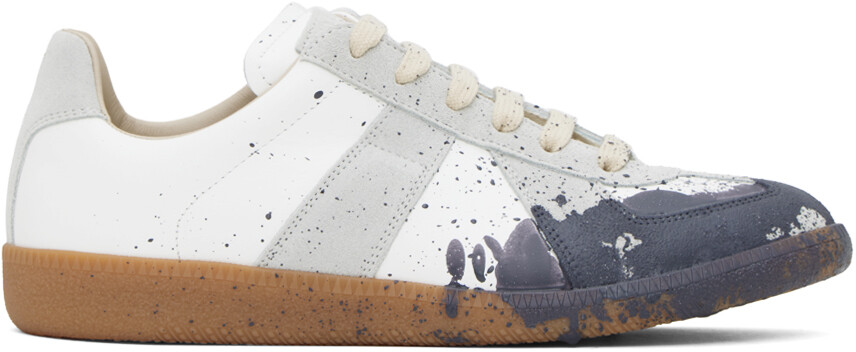 

Бело-серые кроссовки Replica Maison Margiela, цвет White/Pewter