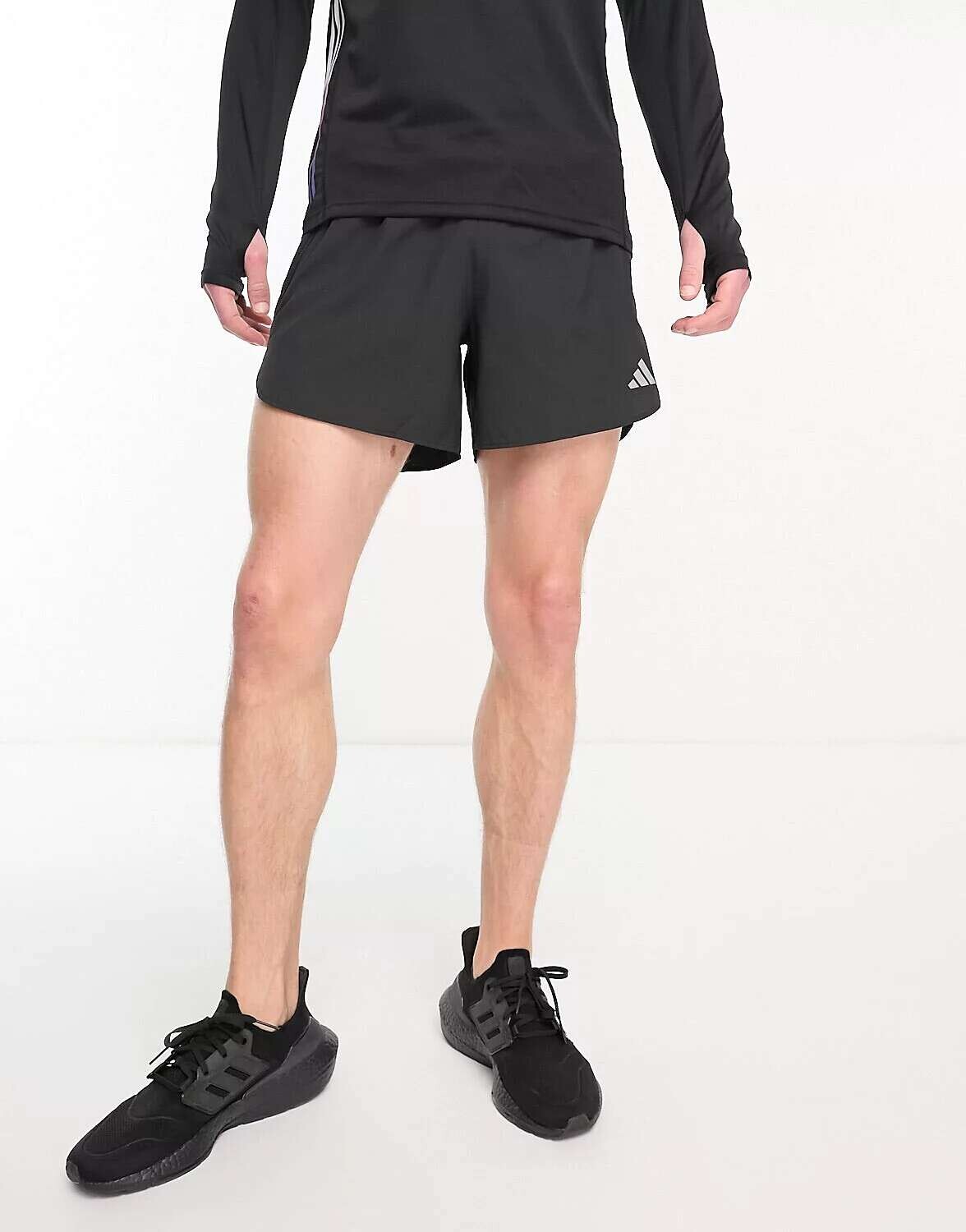 

Черно-розовые шорты adidas Running Run Icons размером 5 дюймов adidas performance