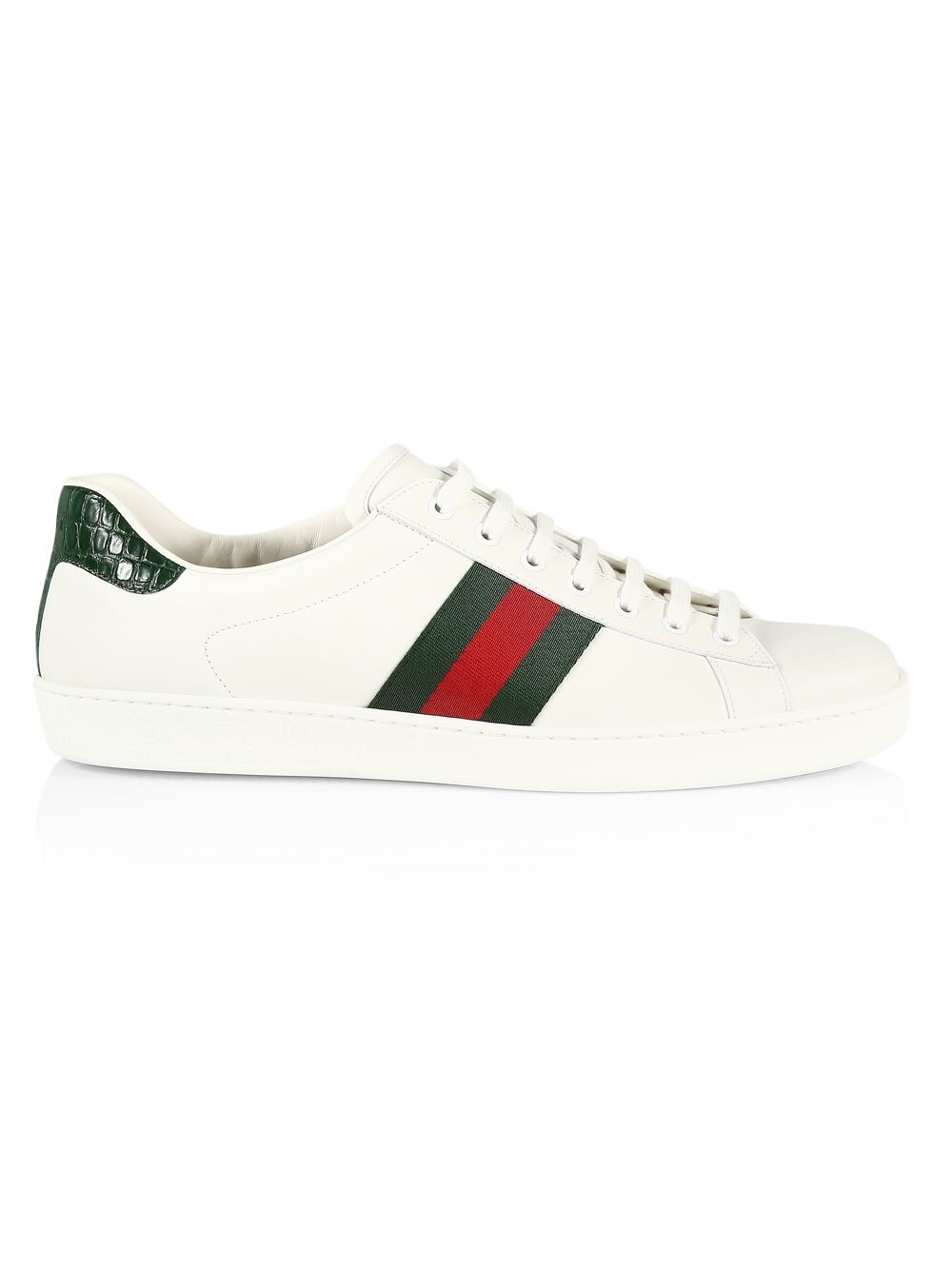 Кроссовки New Ace Gucci, белый кроссовки gucci ace lunar new year tiger белый