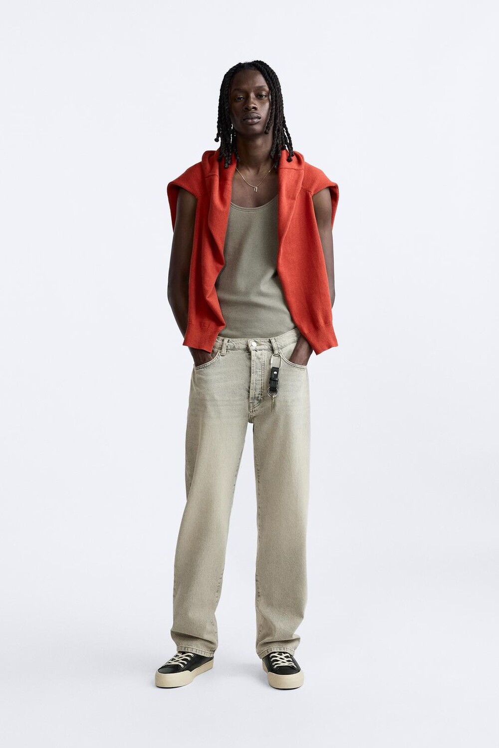 

Топ-маска в ребрицу ZARA, хаки