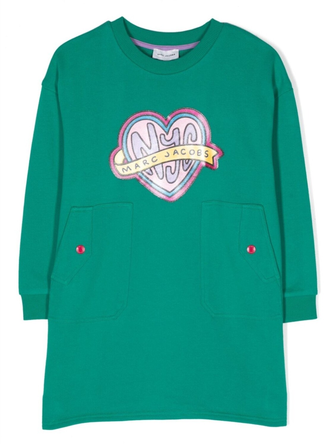 

Marc Jacobs Kids платье-свитер с логотипом, зеленый