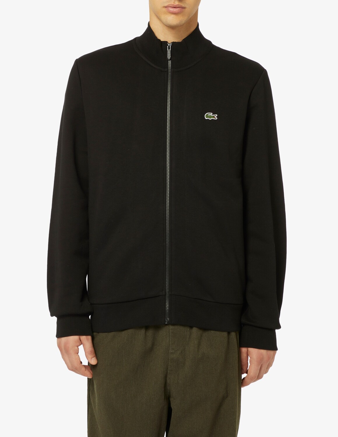 

Флисовая толстовка на молнии Lacoste, черный