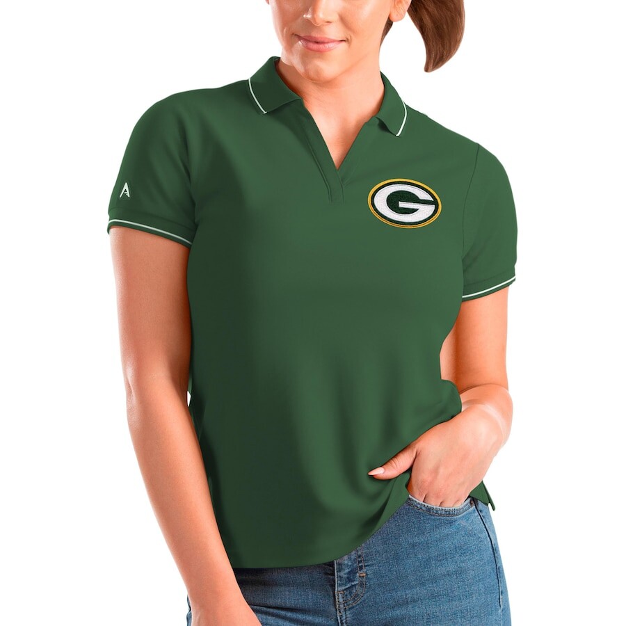 

Поло с коротким рукавом Antigua Green Bay Packers, зеленый