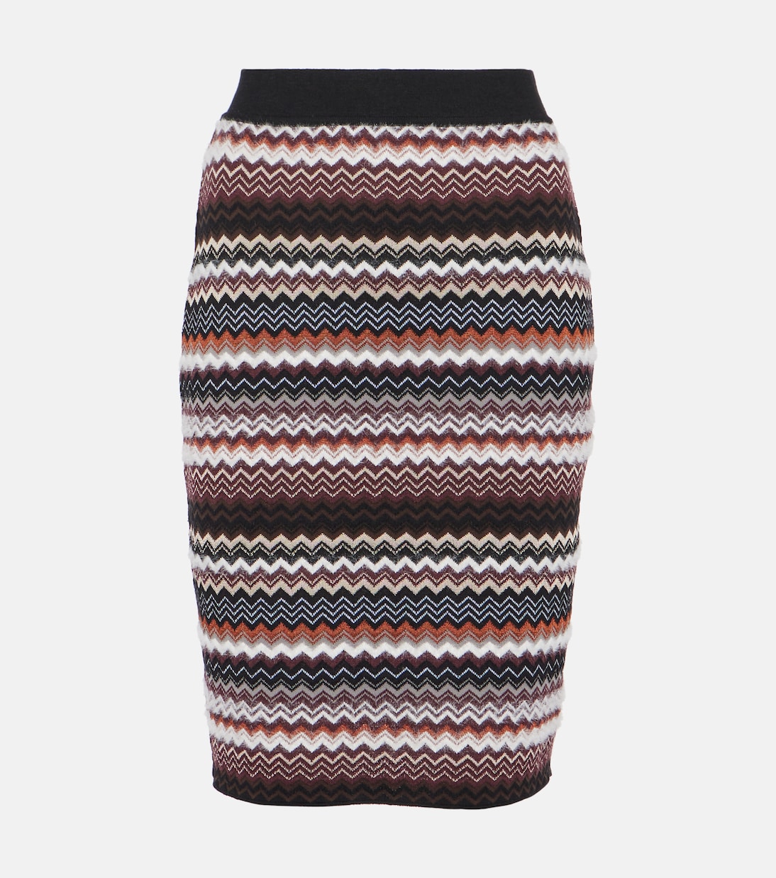 

Юбка-карандаш из смесовой шерсти с зигзагом Missoni, мультиколор