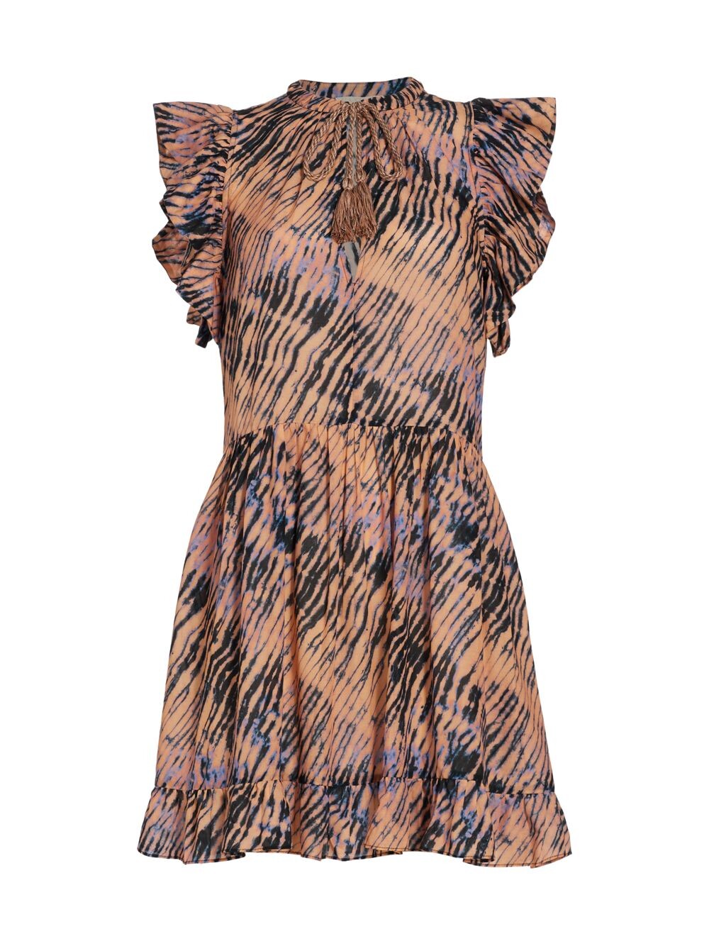

Мини-платье Lina Dyed с развевающимися рукавами Ulla Johnson
