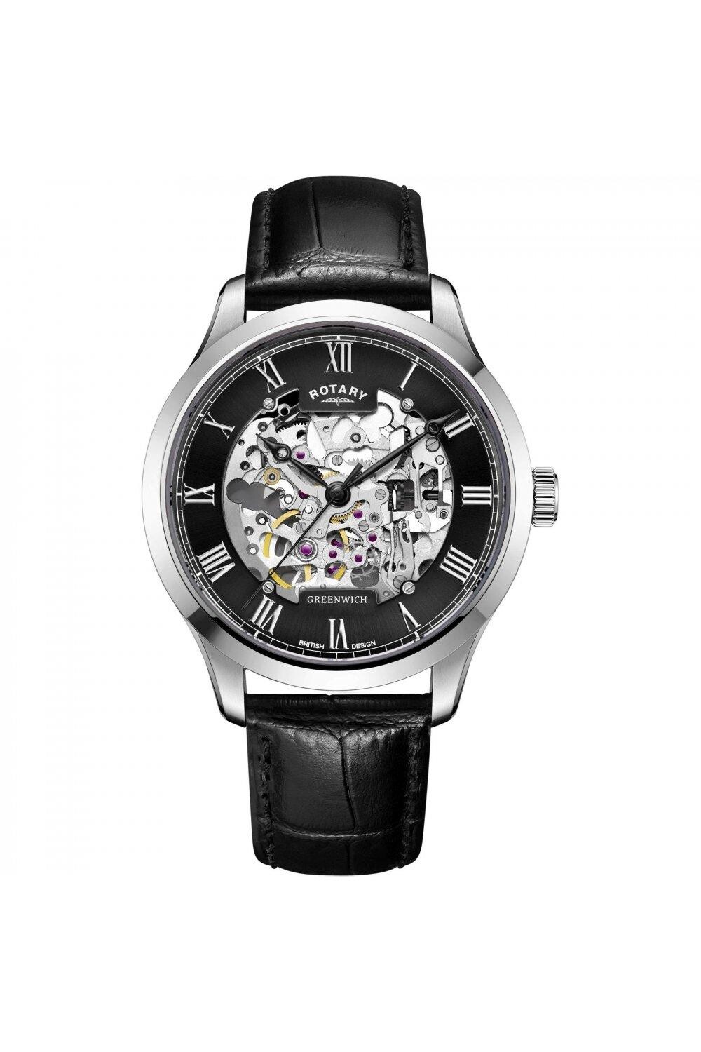 

Классические аналоговые часы Greenwich из нержавеющей стали - Gs02940/30 Rotary, прозрачный