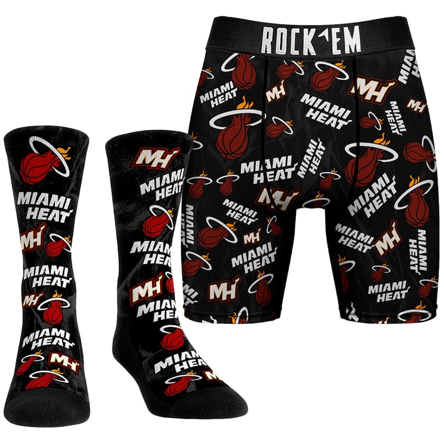 

Носки Rock Em Socks Miami Heat, черный