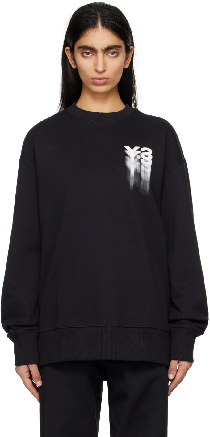 

Черный свитшот с графическим рисунком Y-3, цвет Black