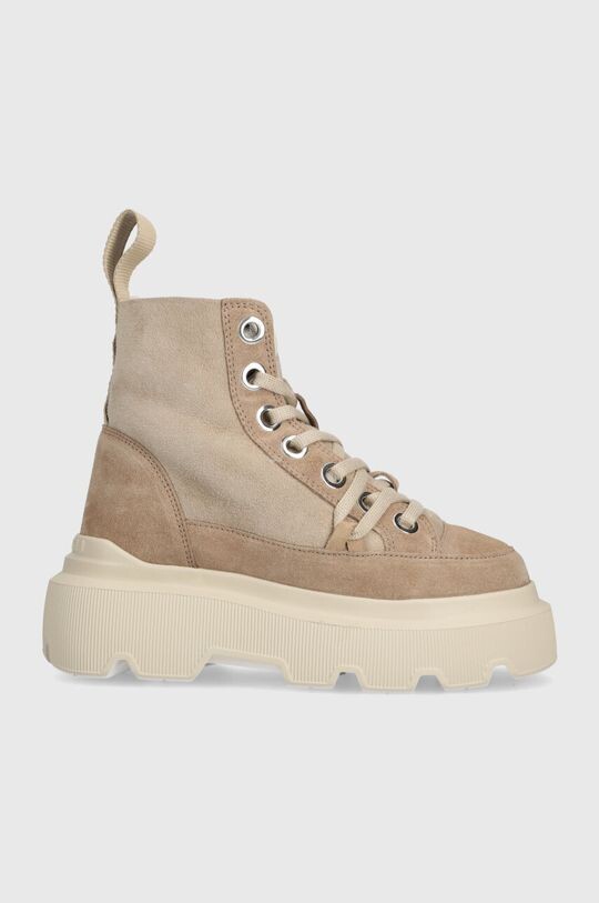 

Замшевые байкерские ботинки Matilda Shearling Inuikii, бежевый