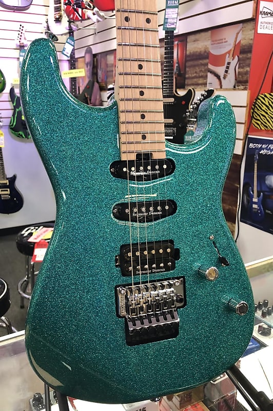 Электрогитара Charvel Pro-Mod San Dimas Style 1 HSS FR M, Maple Fingerboard, Aqua Flake with Gig Bag электрогитара charvel pro mod san dimas style 1 hss fr m maple fingerboard aqua flake with gig bag