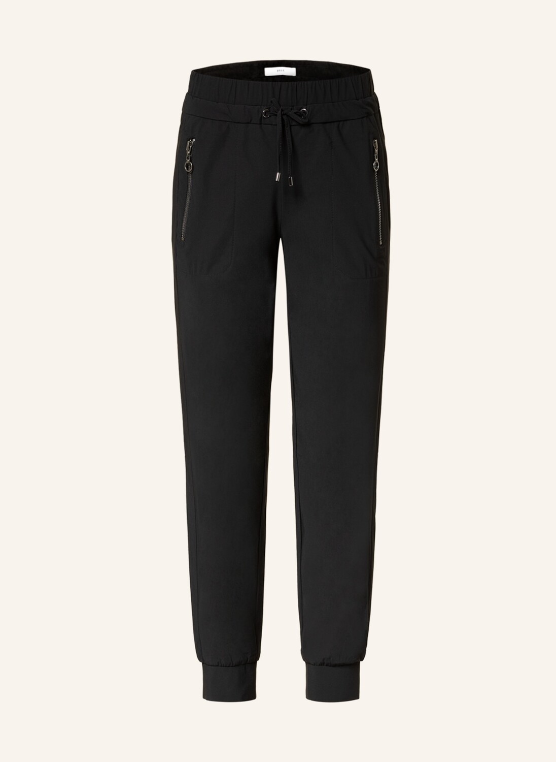 

Брюки s.Oliver BLACK LABEL im Jogging-Stil, черный