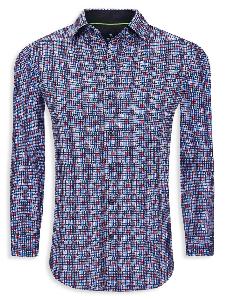 

Рубашка Performance Slim Fit с рисунком Tom Baine, синий