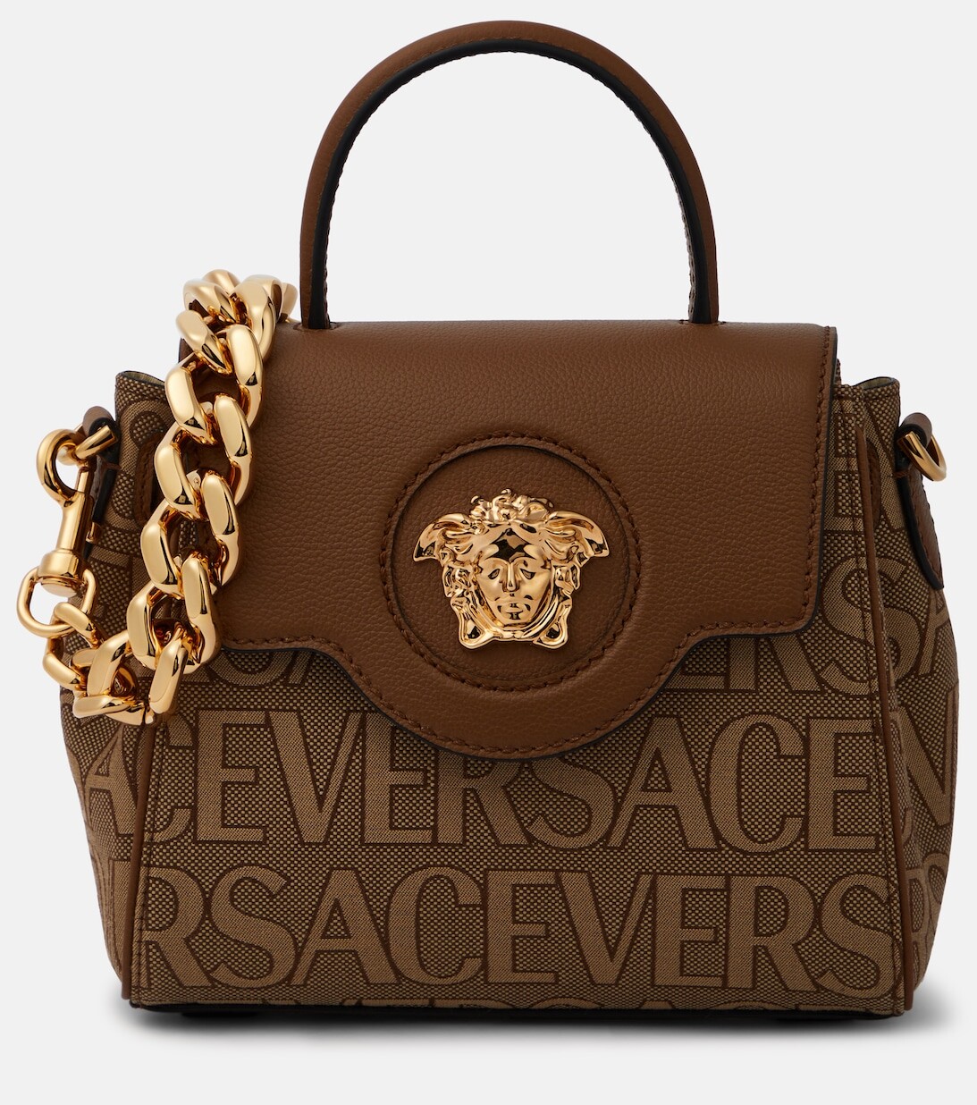 

Маленькая сумка-тоут Versace Allover La Medusa Versace, бежевый