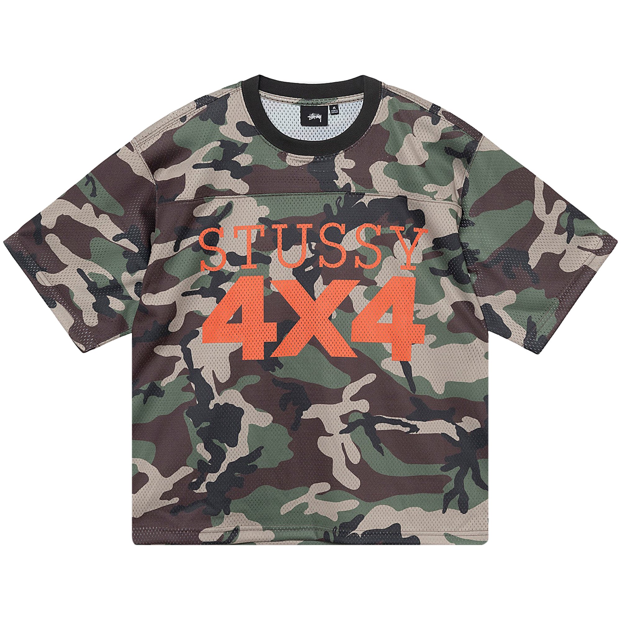 

Сетчатая футбольная майка Stussy 4X4, камуфляж