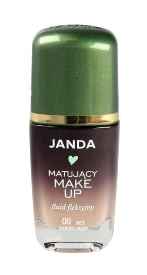 

Матирующий флюид 00 Very Light Beige, 30 мл Janda, Make Up
