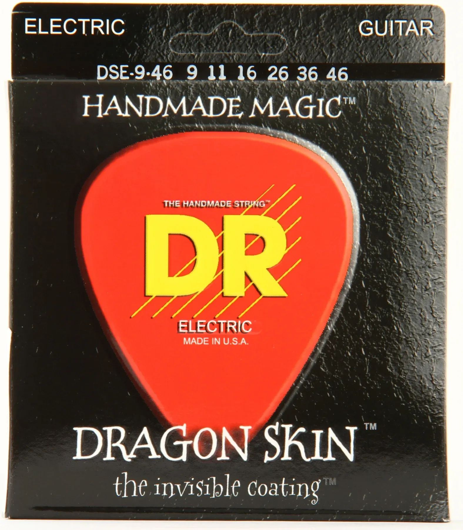 

DR Strings DSE-9/46 Струны для электрогитары Dragon Skin K3 с покрытием — .009-.046 Легкие и тяжелые