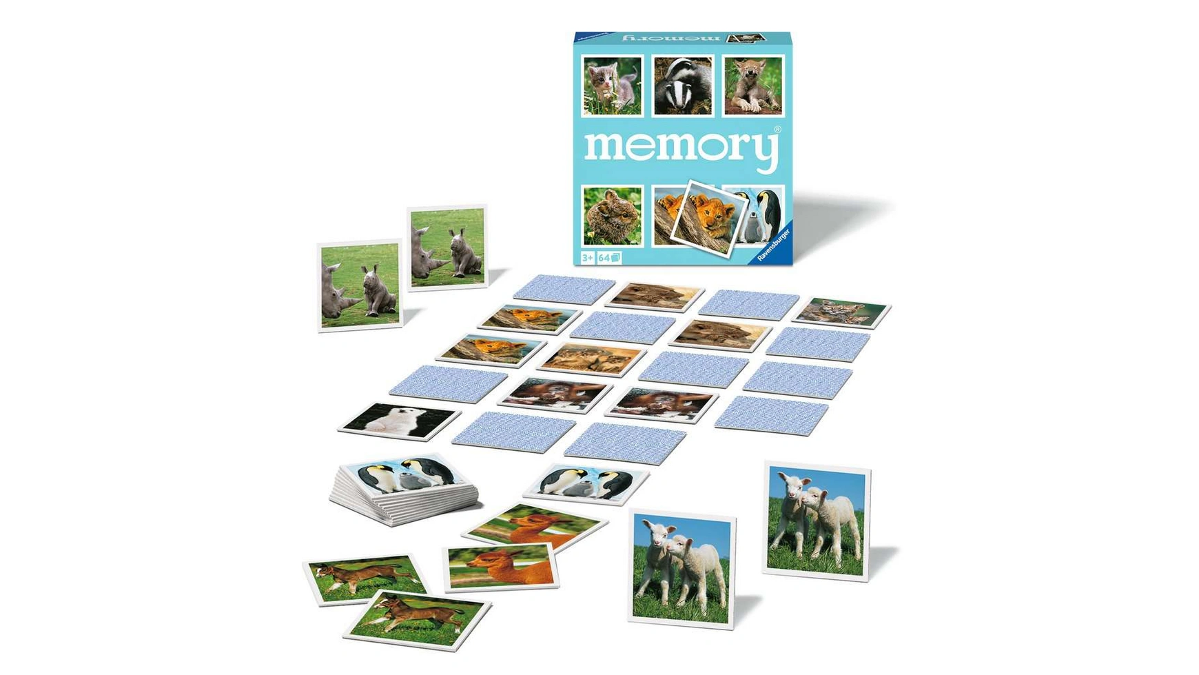 Ravensburger Spiele Animal Children 20879 классическая игра для любителей  животных, игра на память для 2-8 игроков в возрасте от 3 лет и старше –  заказать из-за рубежа в «CDEK.Shopping»