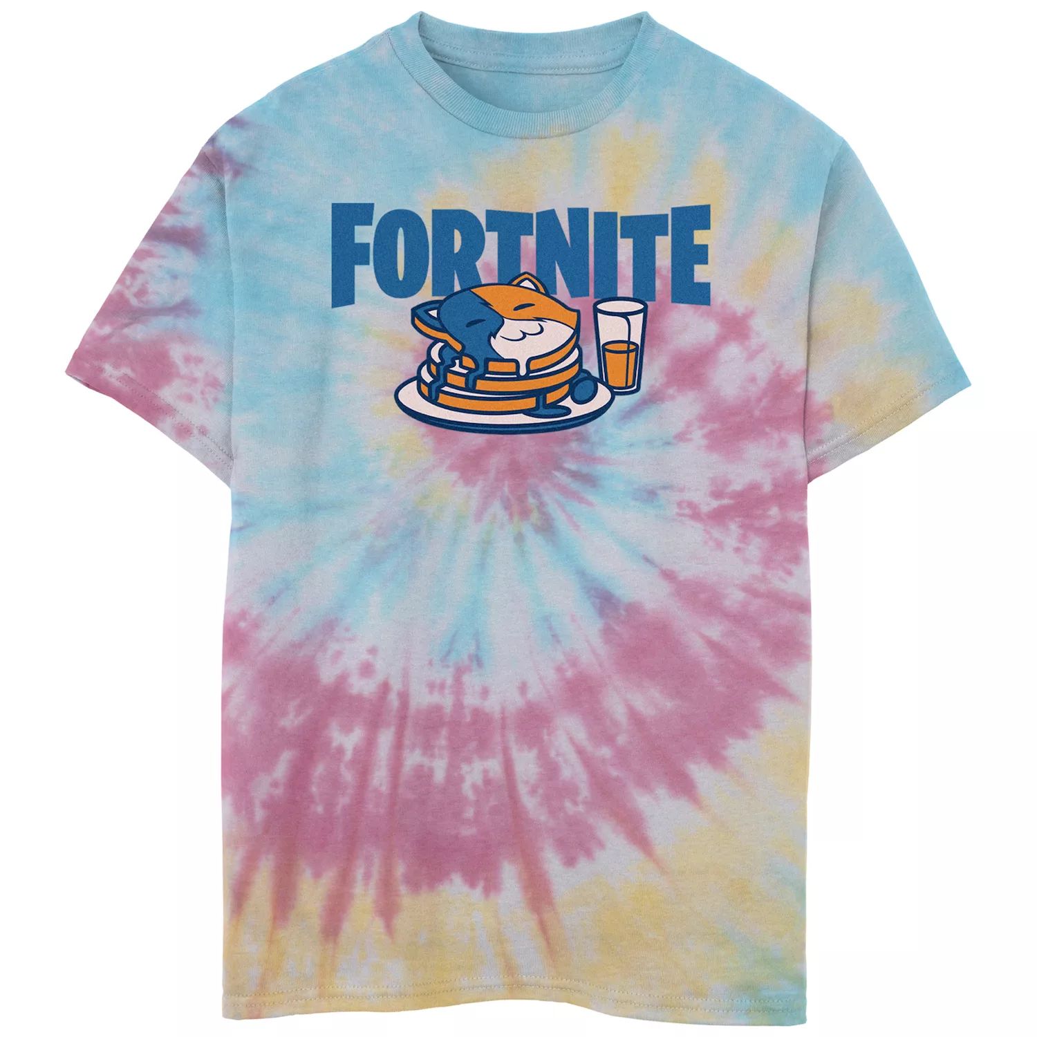 цена Футболка Fortnite Cat Pancakes Tie Dye для мальчиков 8–20 лет с рисунком Fortnite