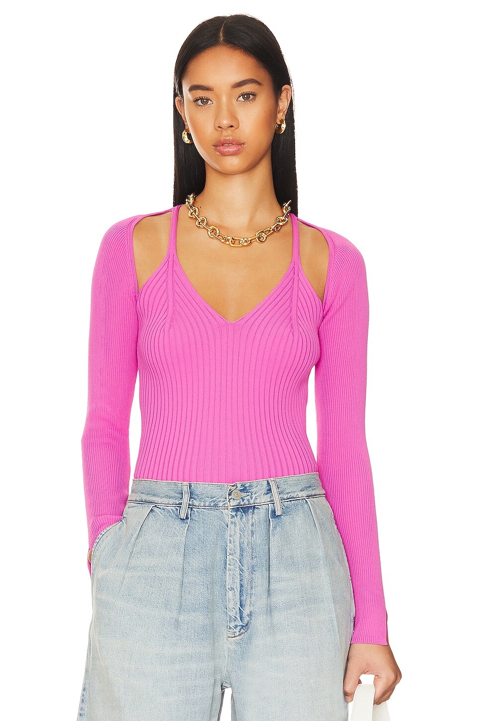 

Свитер ASTR the Label Estefania, цвет Hot Pink